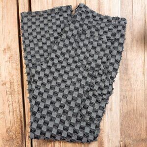 Boohoo‎ Man Checkered Pants Black Gray Mens Trousers 38 X 34.5